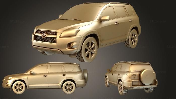 Автомобили и транспорт (Toyota RAV4 2010, CARS_3752) 3D модель для ЧПУ станка